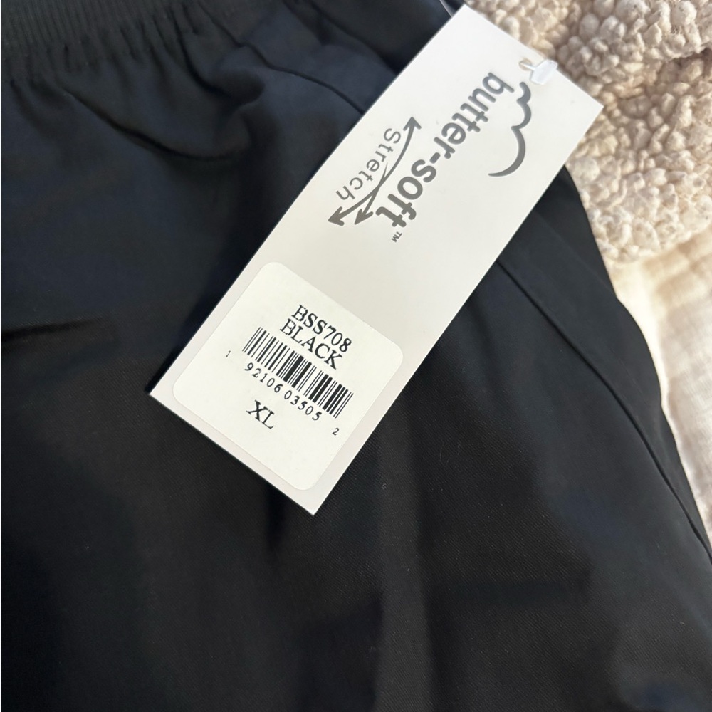 Black Butter-Soft Jogger scrub Pants XL never worn